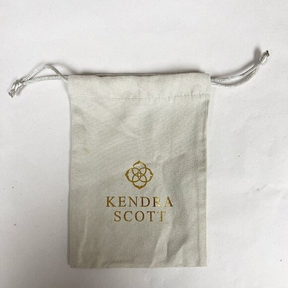 Kendra Scott Small Gray Jewelry Dust Bag Pouch Bag ONLY 4” x 5.5" - Picture 1 of 5